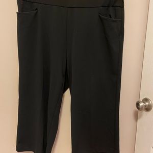 Black Torrid Wide Leg Capri Dress Pant